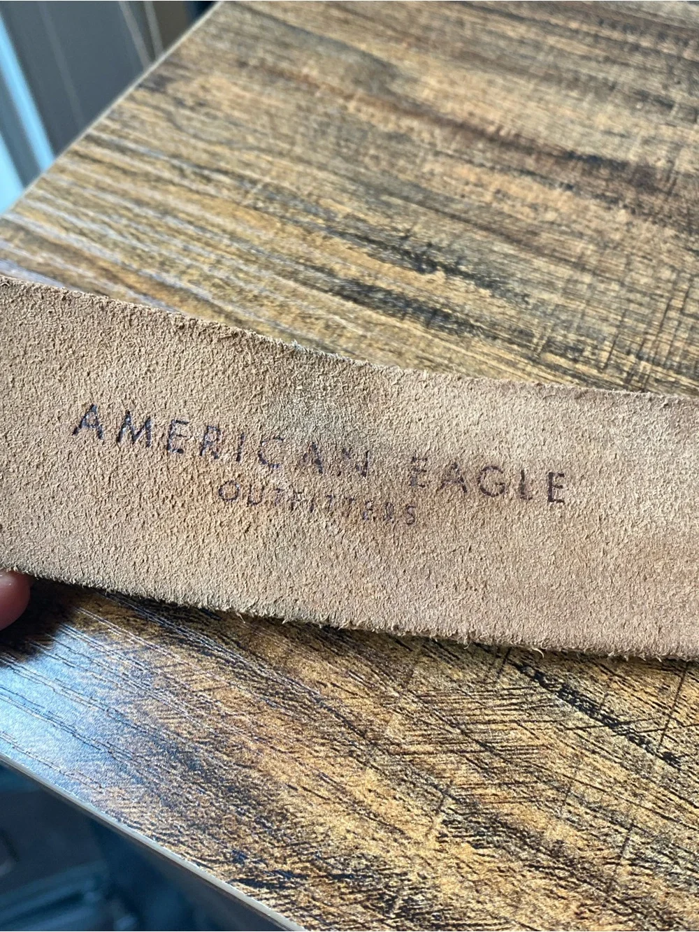 American Eagle Distressed Leather Belt, 26”
